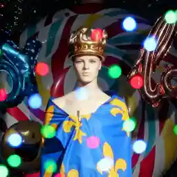 In a Pierre and Gilles photo